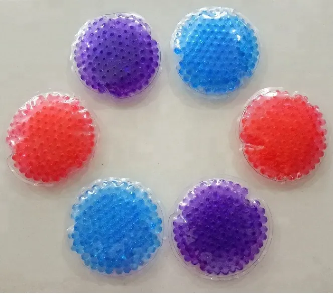 Colorful Round Hot and cold medical reusable gel ice bag pack 2