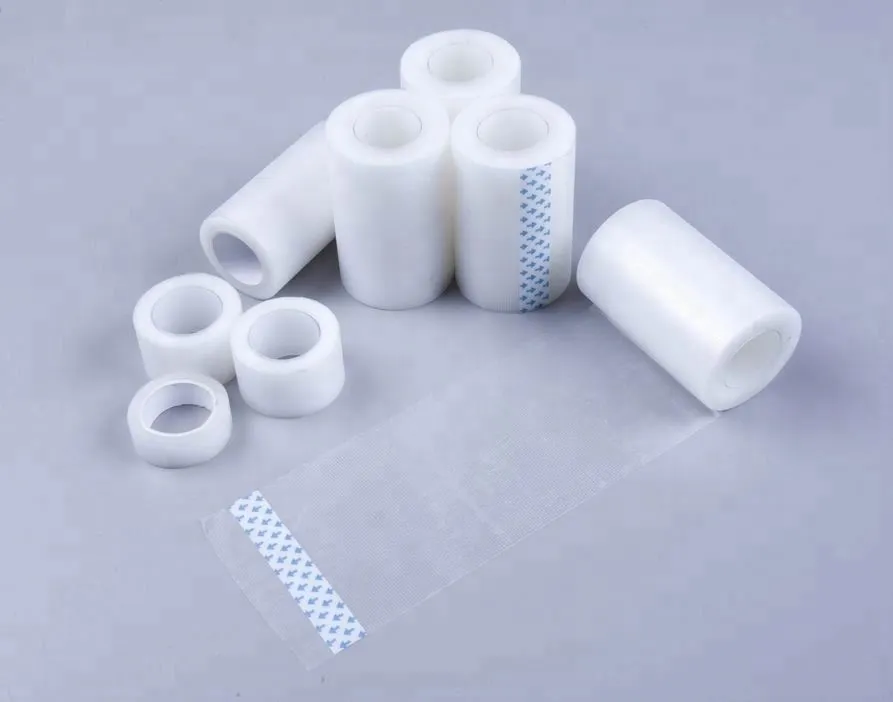 Adhesive medical surgical plaster transparent PE tape with FDA,CE,ISO 4