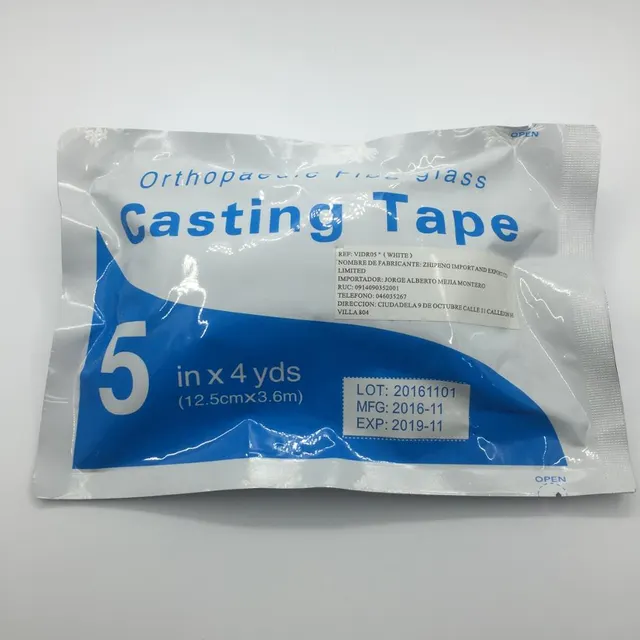 Hospital use 5inch orthopedic fiberglass casting tape colorful orthotape