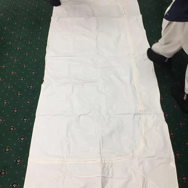 Bolsas desechables médicas de PVC para cadáveres con cremallera recta