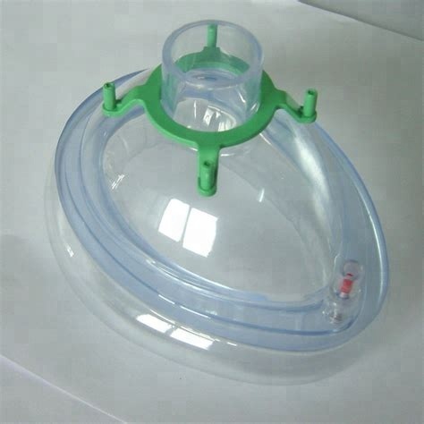 Disposable sterile medical grade pvc face anesthesia mask for hospital use with FDA,CE,ISO 2