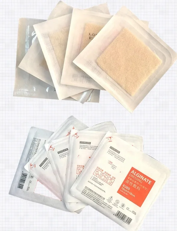 Absorbent Surgical Medical Calcium Bedsore Burn Sodium Alginate Wound Dressing 3