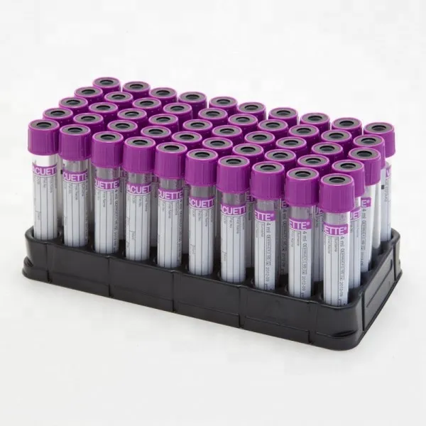 EDTA K2 K3 PET/Glass Vacutainer Blood Collection Tube 13x75mm,13x100mm,16x100mm with CE,ISO 3