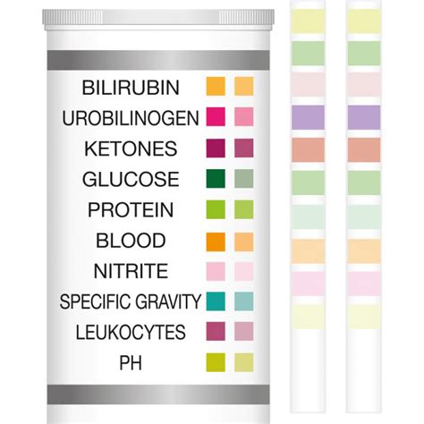 100 urine creatinine test strips, professional quality test for 10 parameters with FDA,CE,ISO 5
