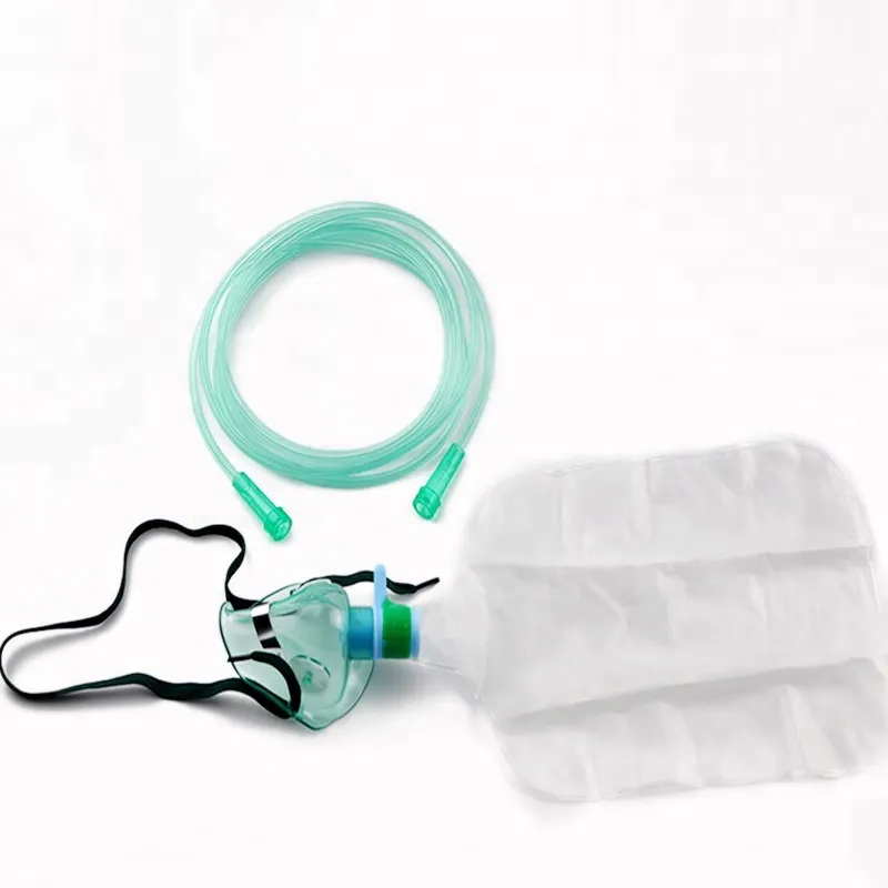 Medical non-rebreather oxygen mask/oxygen mask with reservoir bag with FDA,CE,ISO 2