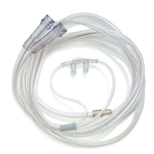 O2 / CO2 colored nasal oxygen cannula, combination O2 and CO2 sampling canula with all sizes 4