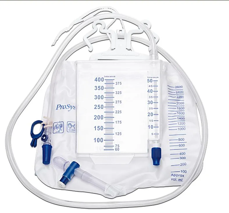 Bolsa medidora de flujo de orina médica desechable