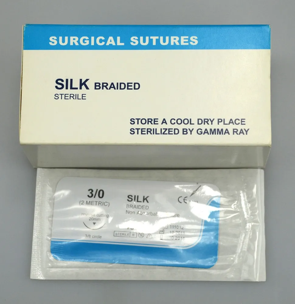 Surgical Disposable Non-absorbable POLYESTER/POLYPROPYLENE/SILK/NYLON sutures for hospital 3