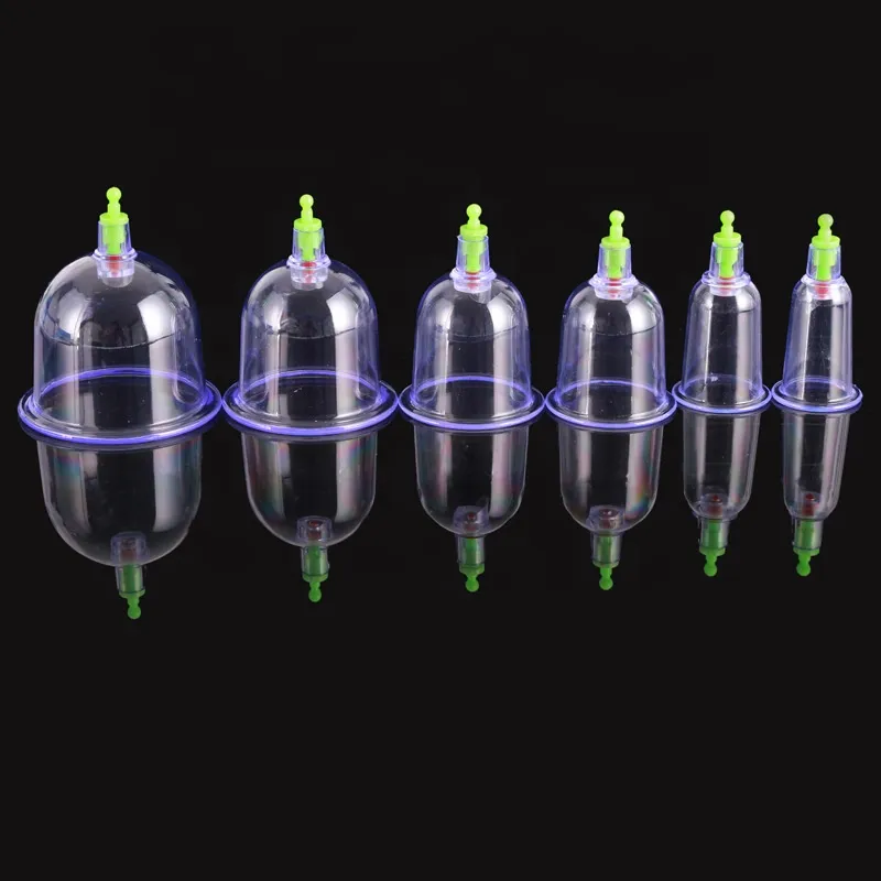 12pcs/set Chinese Health Care Medical Vacuum massage Cupping Therapy Cups Massage Body Relaxation Message Set 5
