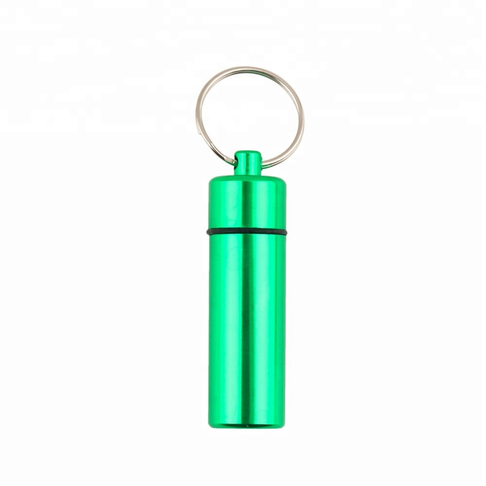 Mini Portable key holder Pill Box Keychain Waterproof Pill Case 4
