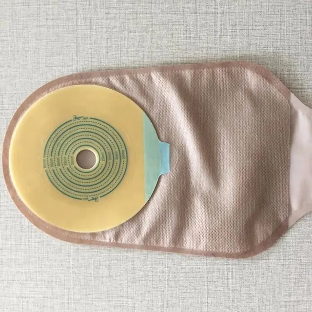 Bolsa de colostomía abierta de una pieza con clip