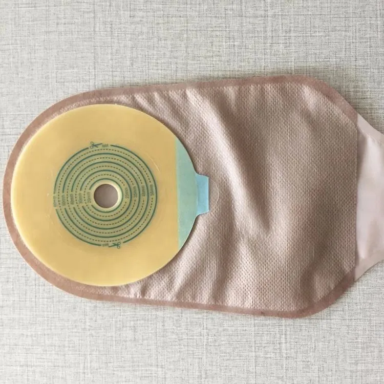 Bolsa de colostomía abierta de una pieza con clip