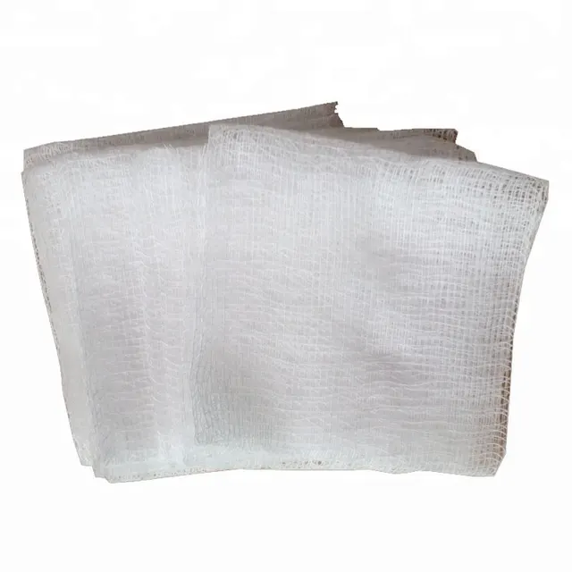 Compresas de gasa médicas absorbentes estériles/no estériles de algodón 100% natural con CE, ISO