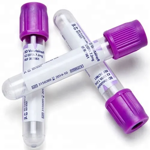 EDTA K2 K3 PET/Glass Vacutainer Blood Collection Tube 13x75mm,13x100mm,16x100mm with CE,ISO 4
