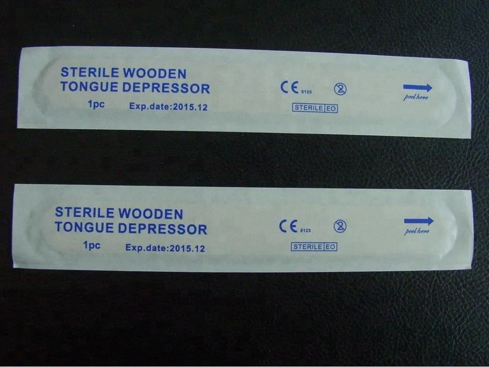 Medical birch wooden natural color tongue depressor with FDA,CE,ISO 6