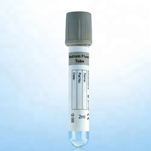 Tubo de recolección de sangre al vacío Oxalato de potasio Heparina sódica + Fluoruro sódico