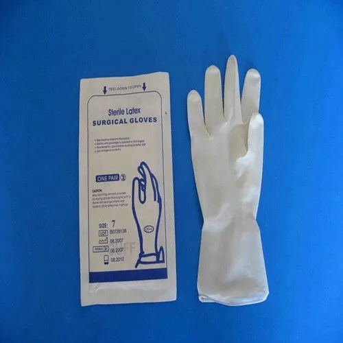 Disposable Powdered/Powder Free Sterile Surgical Latex Gloves 2