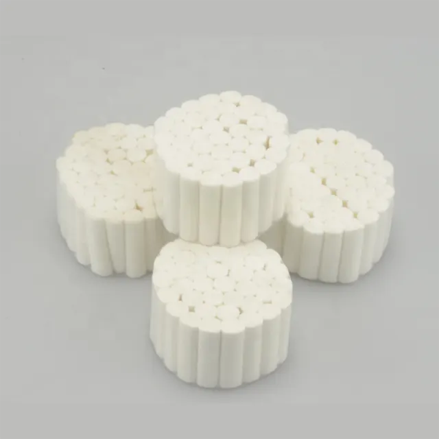 Rollo dental de algodón absorbente y desechable para uso médico