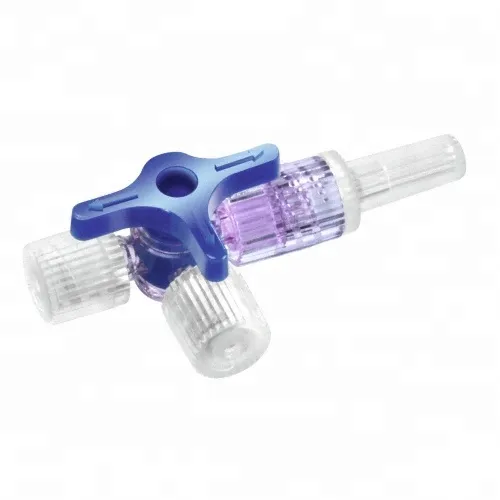 Llave de paso de tres vías desechable de uso médico con tubo de extensión, con CE e ISO