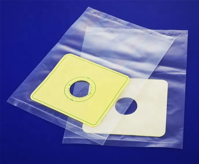 Bolsa de colostomía cerrada Desechable de PVC material PVC con CE e ISO