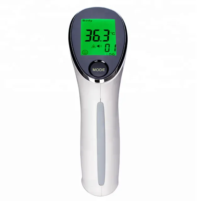 Termómetro electrónico digital infrarrojo de mano tipo pistola con LCD