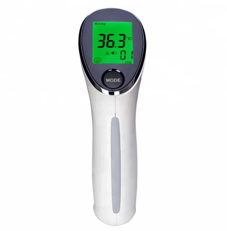 Termómetro electrónico digital infrarrojo de mano tipo pistola con LCD