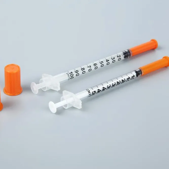Free Sample Disposable Insulin Syringe With caps 2