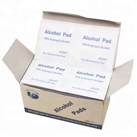 Sterile Medical Alcohol Prep Pad 70% Isopropyl Alcohol Pad Swabs 6