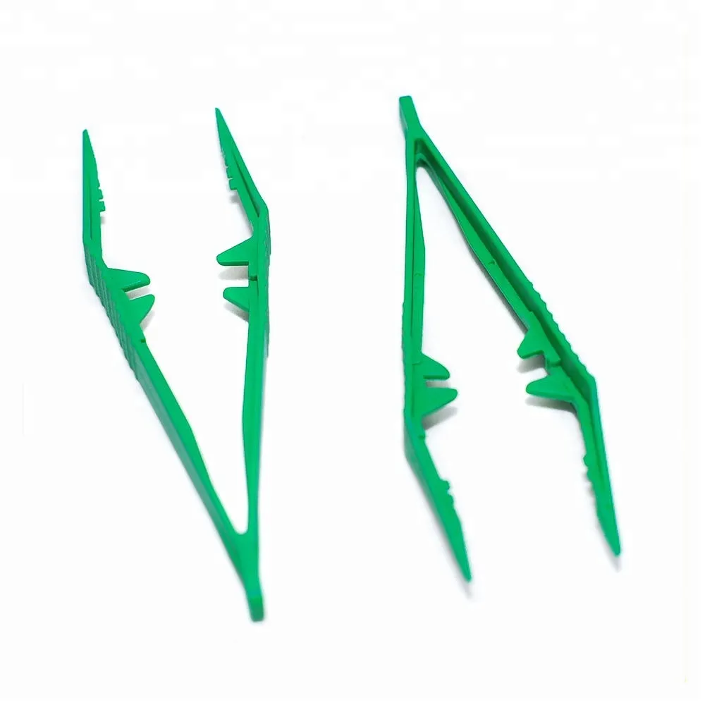 Colorful Disposable Medical Plastic Forceps Tweezer with all sizes 2