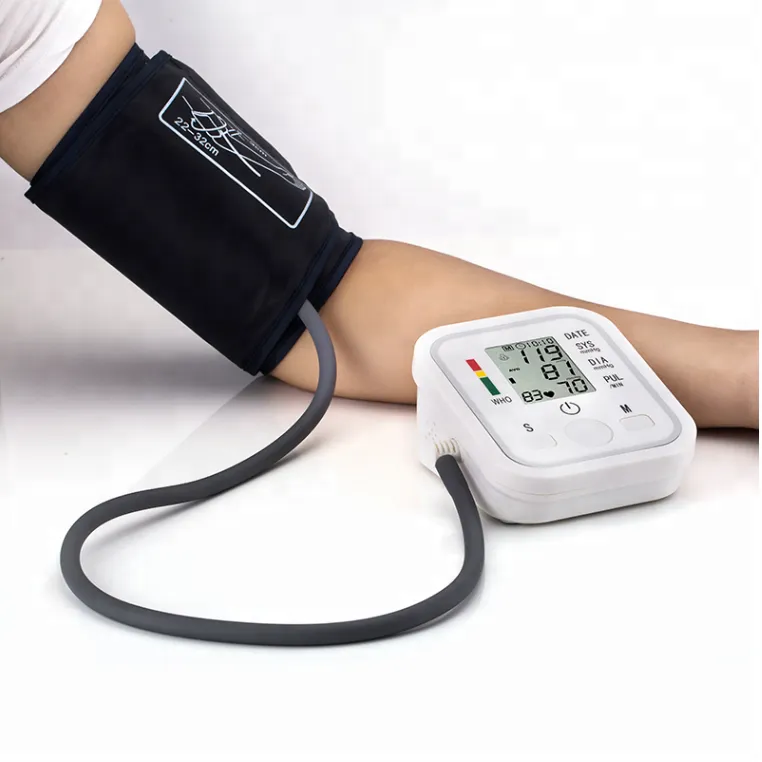 Household Digital LCD Heart Beat Rate Pulse Meter Measure Automatic Arm Blood Pressure Monitor 4