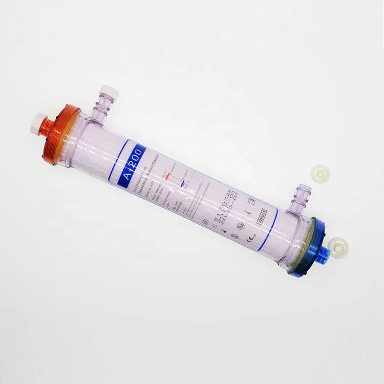 Dializador de sangre de hemodiálisis de alto flujo y bajo flujo de purificación