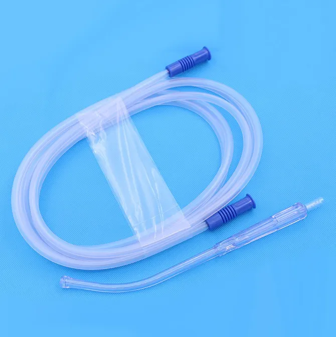 Set de succión yankauer desechable para uso médico, con certificaciones FDA, CE e ISO