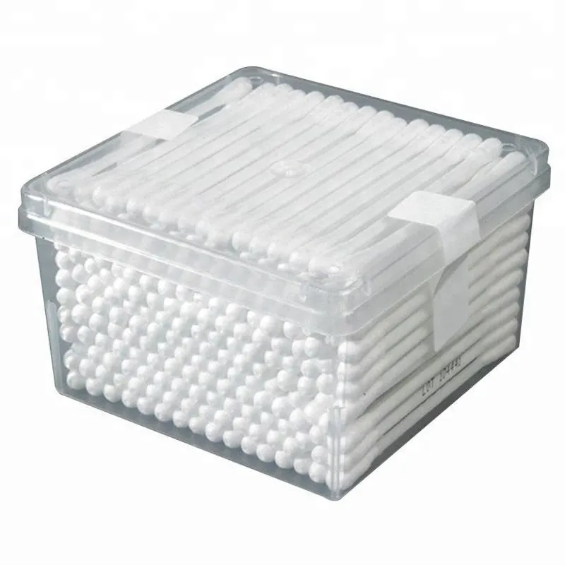 Cotton Buds Wooden/Plastic Stick Cotton Ear Buds Sterile Cotton Swabs 3