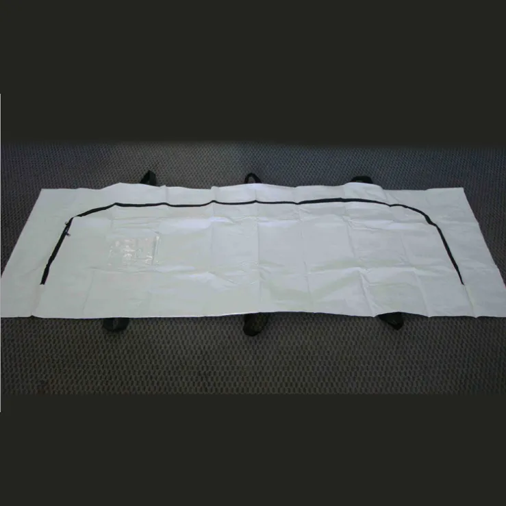 Bolsa para cadáveres de PVC con cremallera curva