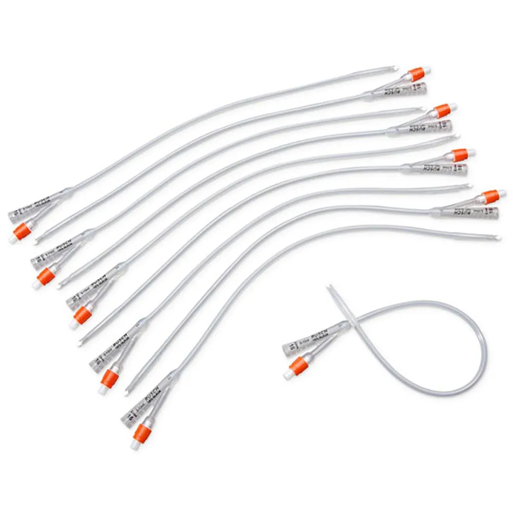 Silicone Disposable Medical Foley Catheters(2-way,3-way) With CE,ISO 4