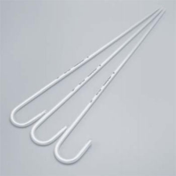 Estilete médico desechable para intubación, de aluminio maleable y con recubrimiento de PVC