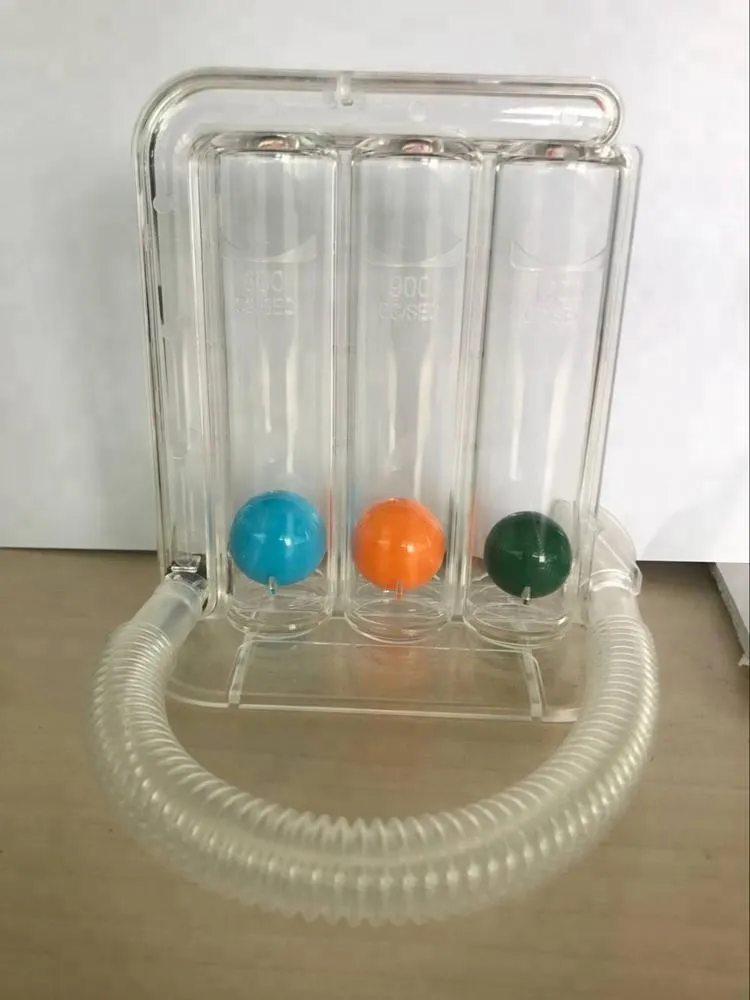 Medical Three Balls Spirometer for Breathing Trainer 3