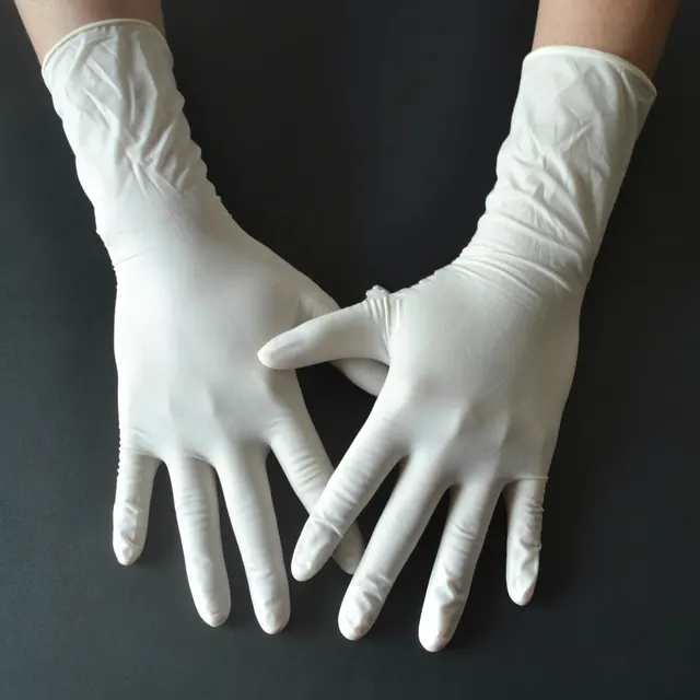 Guantes quirúrgicos de látex desechables para cirugía