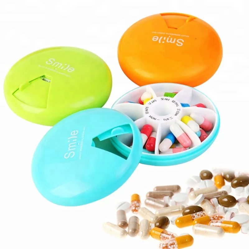 Compartment Travel Pill Box Organizer Tablet Medicine Storage 4