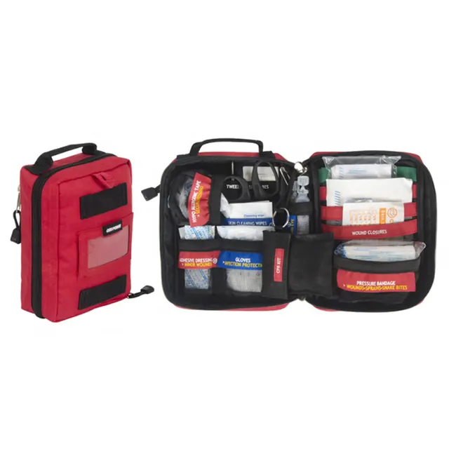 Pequeño kit de primeros auxilios médico para senderismo, mochila, camping, viaje, coche y ciclismo