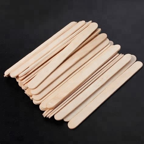 Depresor lingual de madera de abedul de color natural con FDA, CE, ISO