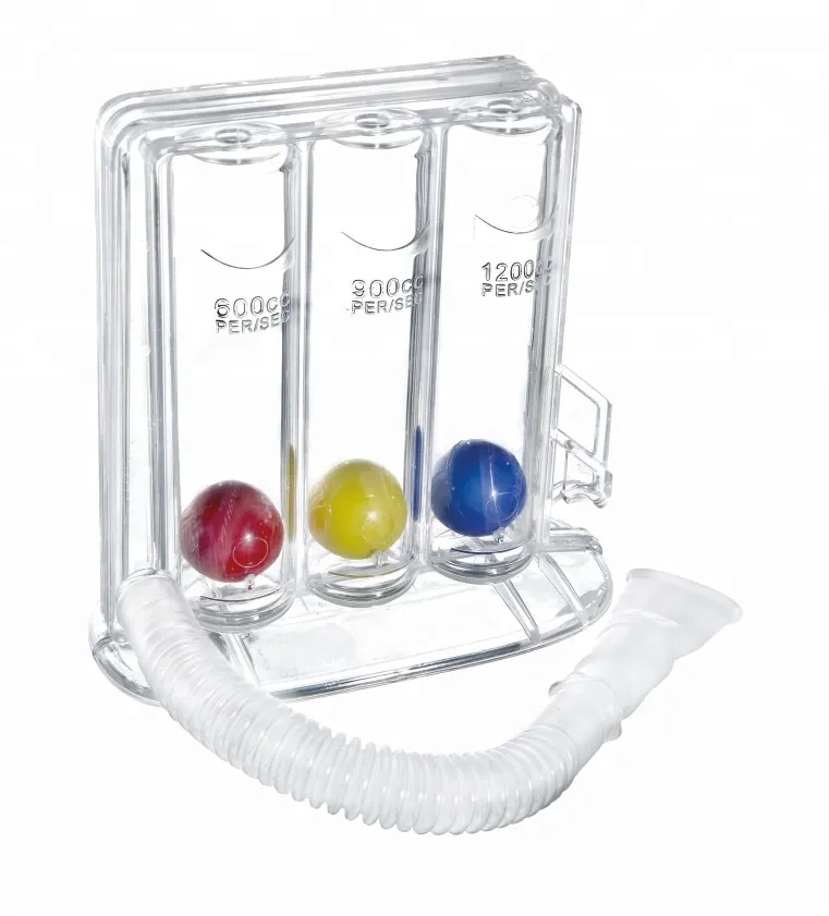 Espiómetro médico de tres bolas para entrenamiento respiratorio
