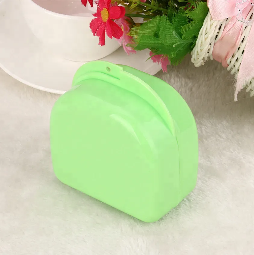 Denture Bath Appliance Rinsing Basket False Teeth Box Storage Case 2