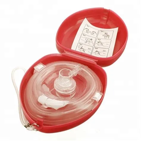 Disposable First Aid Kit Resuscitation CPR Face Mask With FDA,CE,ISO 3