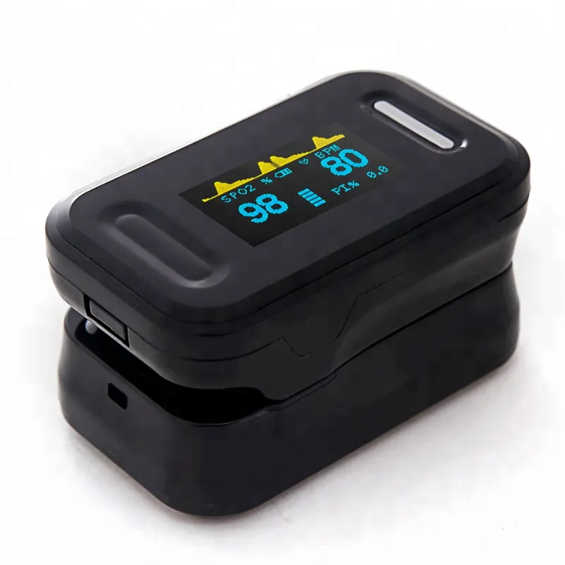 Family health black white Digital Oximeter Blood Oxygen Saturation Spo2 PR Fingertip Pulse Oximeter 4