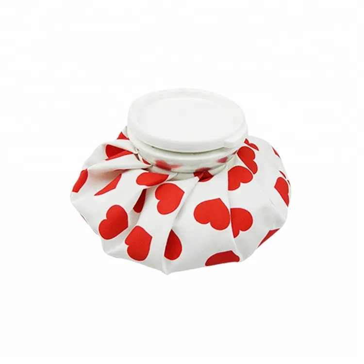 Bolsas de plástico reutilizables tipo enfriador de hielo para alivio del dolor, color rojo corazón, para deporte y cuidado en el hogar