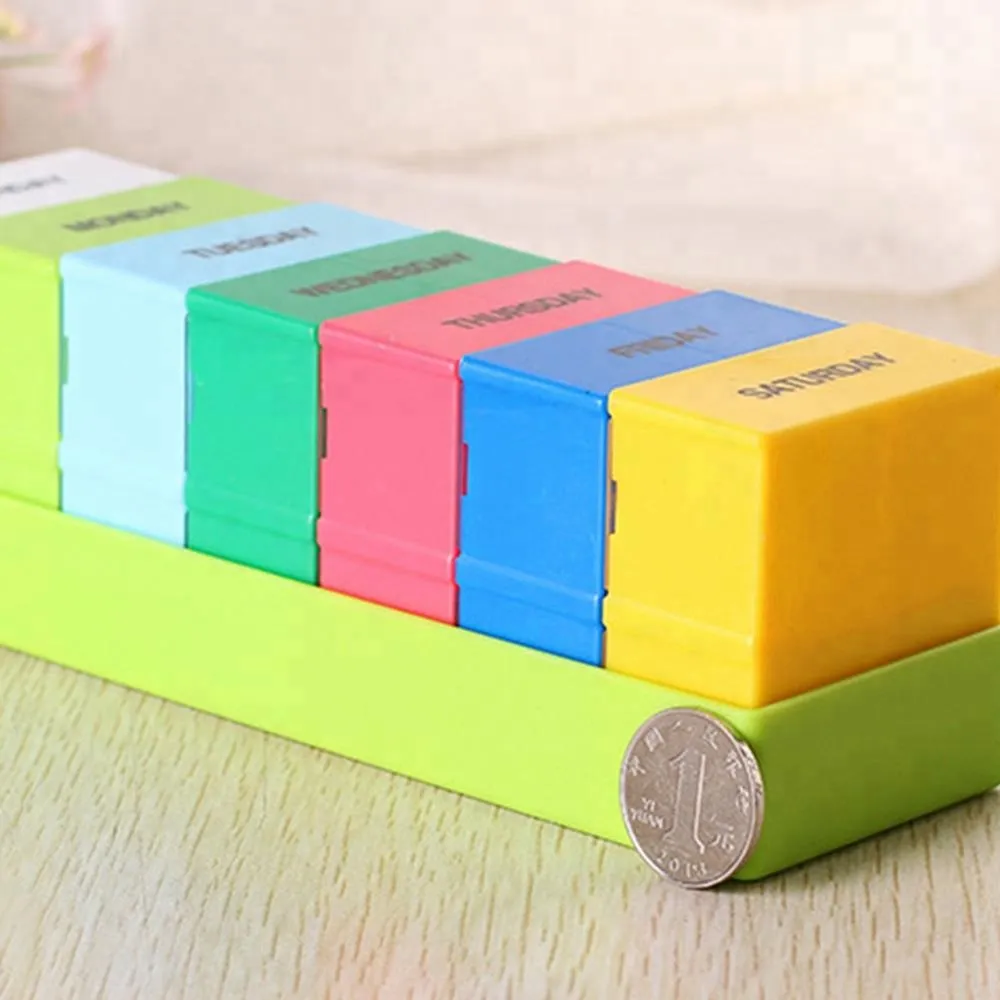 28 Grids 7 Days Weekly pill box Portable Plastic Tablet Pill Medicine Box 5