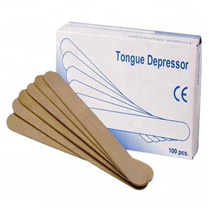 Medical birch wooden natural color tongue depressor with FDA,CE,ISO 5