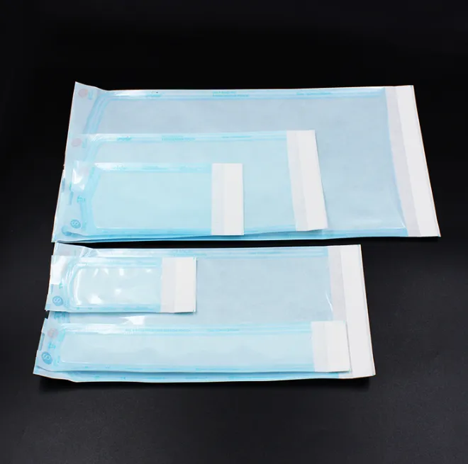 Bolsa de esterilización plana médica desechable con autocierre con FDA, CE, ISO