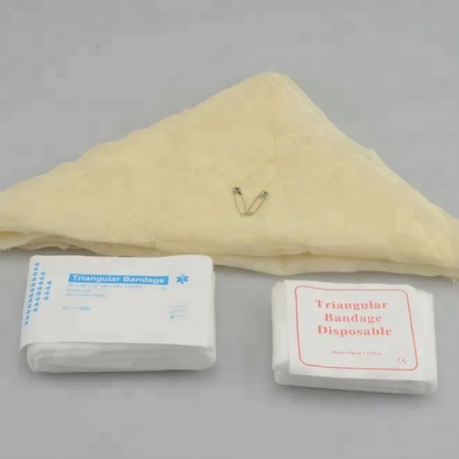 Venda triangular de gasa médica quirúrgica personalizada